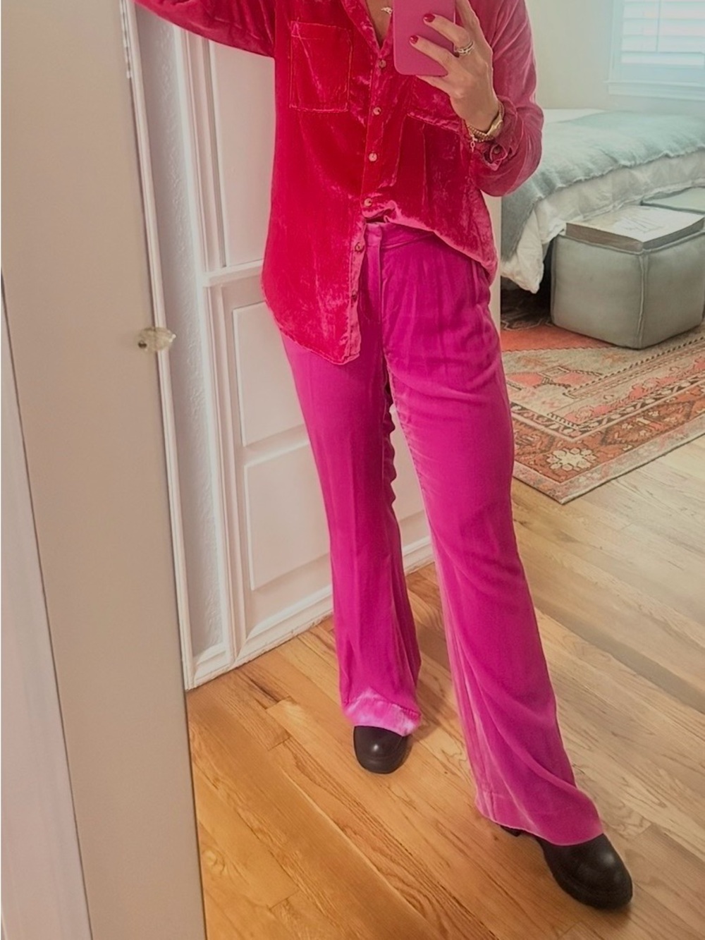 Pilcro velvet blouse
